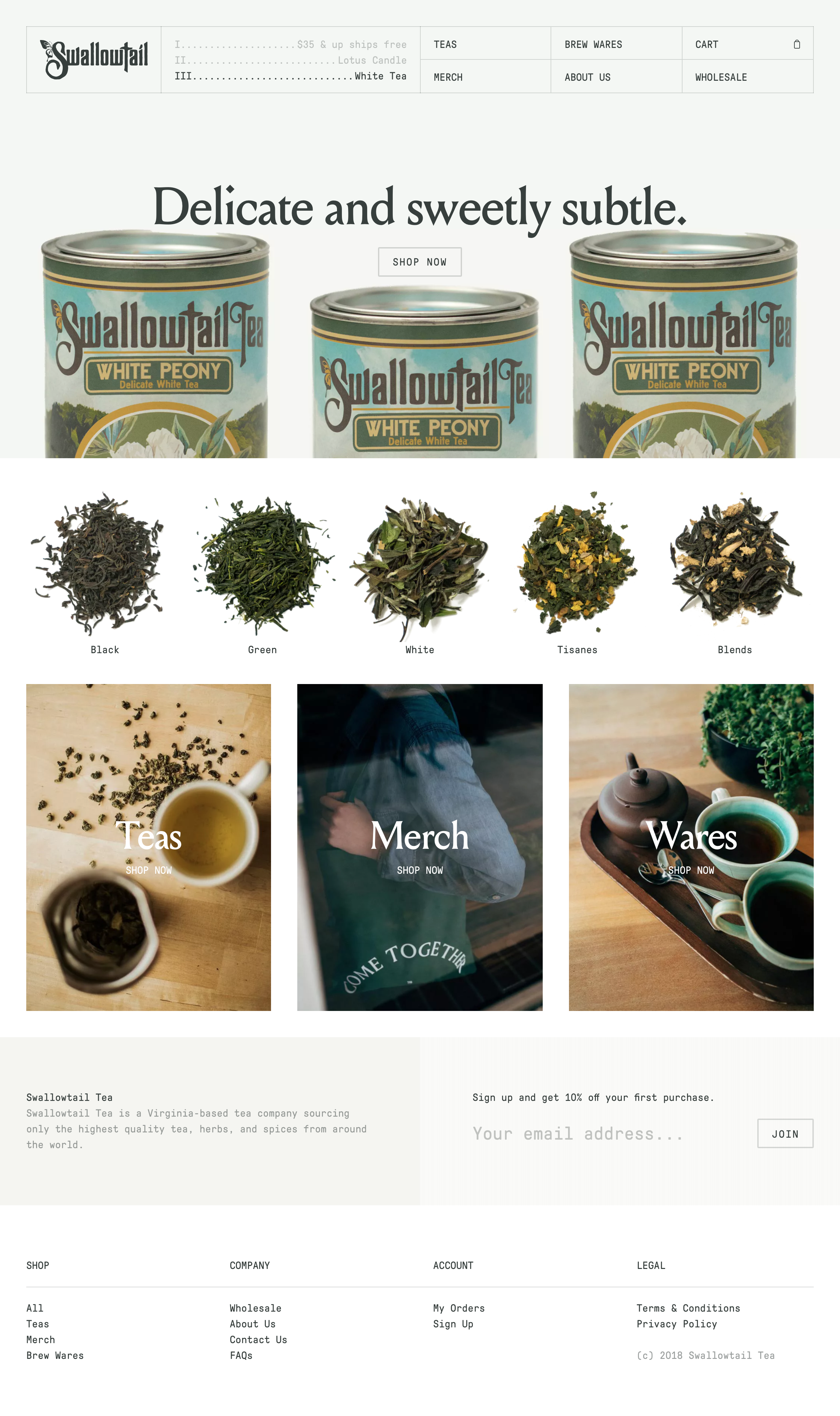 Swallowtail Tea